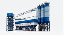 Concrete batching plant and silos