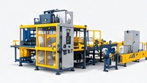 Industrial concrete block making equipment