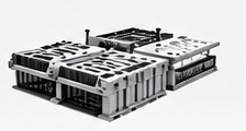 Steel moulds for concrete block manufacturing